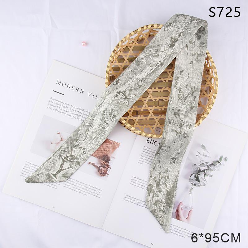 Versatile Vintage Silk Scarf: Hair Tie, Headband, Bag Accessory