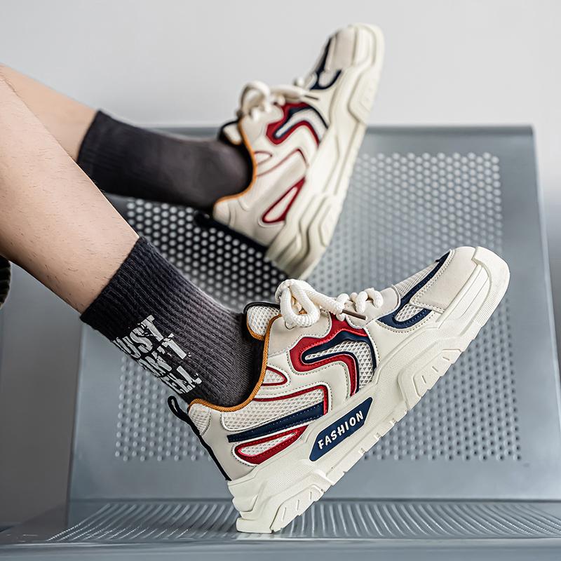 Men 's Casual Four Seasons Fashion Skateboarding Students Comfortable Sneakers Boys Trending Soft Sole Breathable Shoes