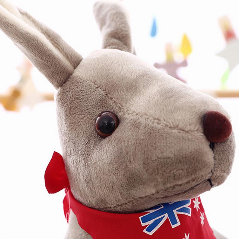 35Cm Lovely Mother & Child Kangaroo Plush Toys Plushie Pillow Big Size Stuffed Dolls For Baby Room Decor Birthday Christmas Gift