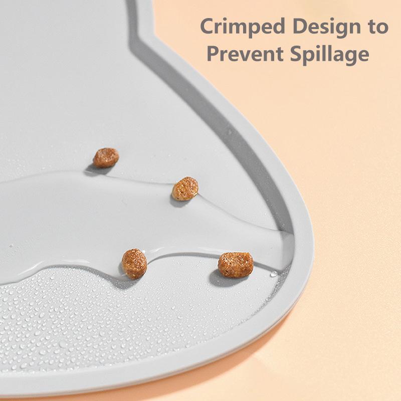 Silikonowa mata dla zwierząt wodoodporna miska dla psa i kota mata na karmę karma dla zwierząt podkładka do karmienia karmnik dla szczeniąt taca poduszka wodna podkładka