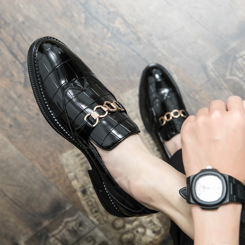2024 Nové Kvalitní Kožené Pánské Ležérní Boty Značkové Obchodní Kožené Boty Vzor Krokodýlí Kůže Mokasíny Plochá Měkká Podrážka Boty na Řízení