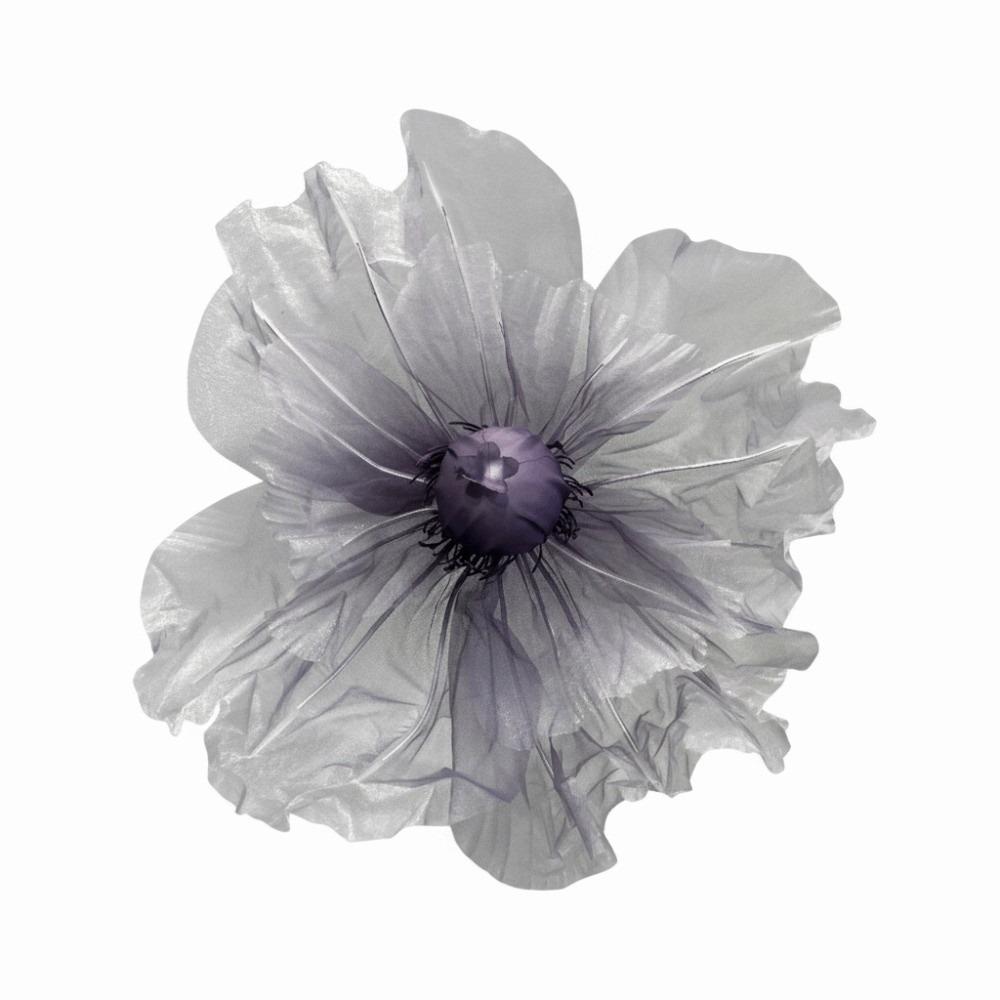 Single Flower Head Simulated Flower Silk Mesh Yarn Large Poppy Silk Screen Flower Beautiful Decoration Stand Props