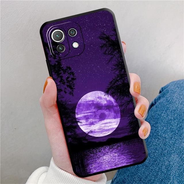 

Чехол для телефона Sky Full Moon для Samsung Galaxy A72 S22 Note 20 Ultra 10 Plus 8 9 A32 A22 S20 S21 S22 5g A71, черные матовые чехлы Samsung Note 8