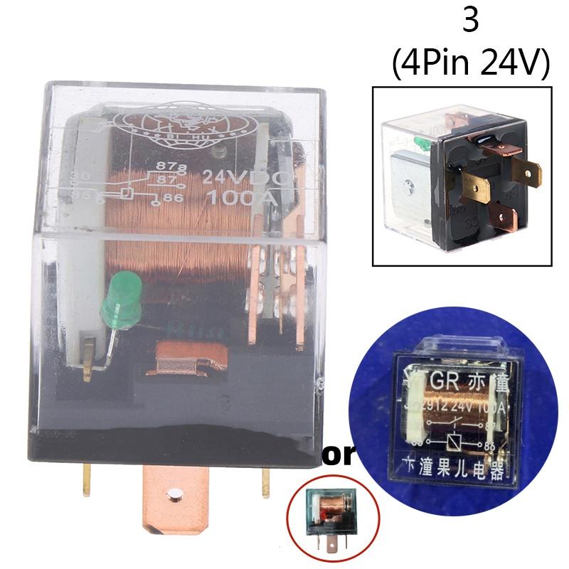12V/24V 3-Pin 4Pin 5Pin LED Adjustable Car Flasher Flash Relay For Turn Signal Light CF13 80A/100A Automotive Van Boat Relays