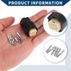 Car Headlight Socket Plug 1 Set  for Ford Mondeo Black Plastic