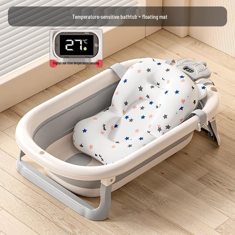 Foldable Baby Bathtub - Large, Reclining, for Toddlers & Newborns