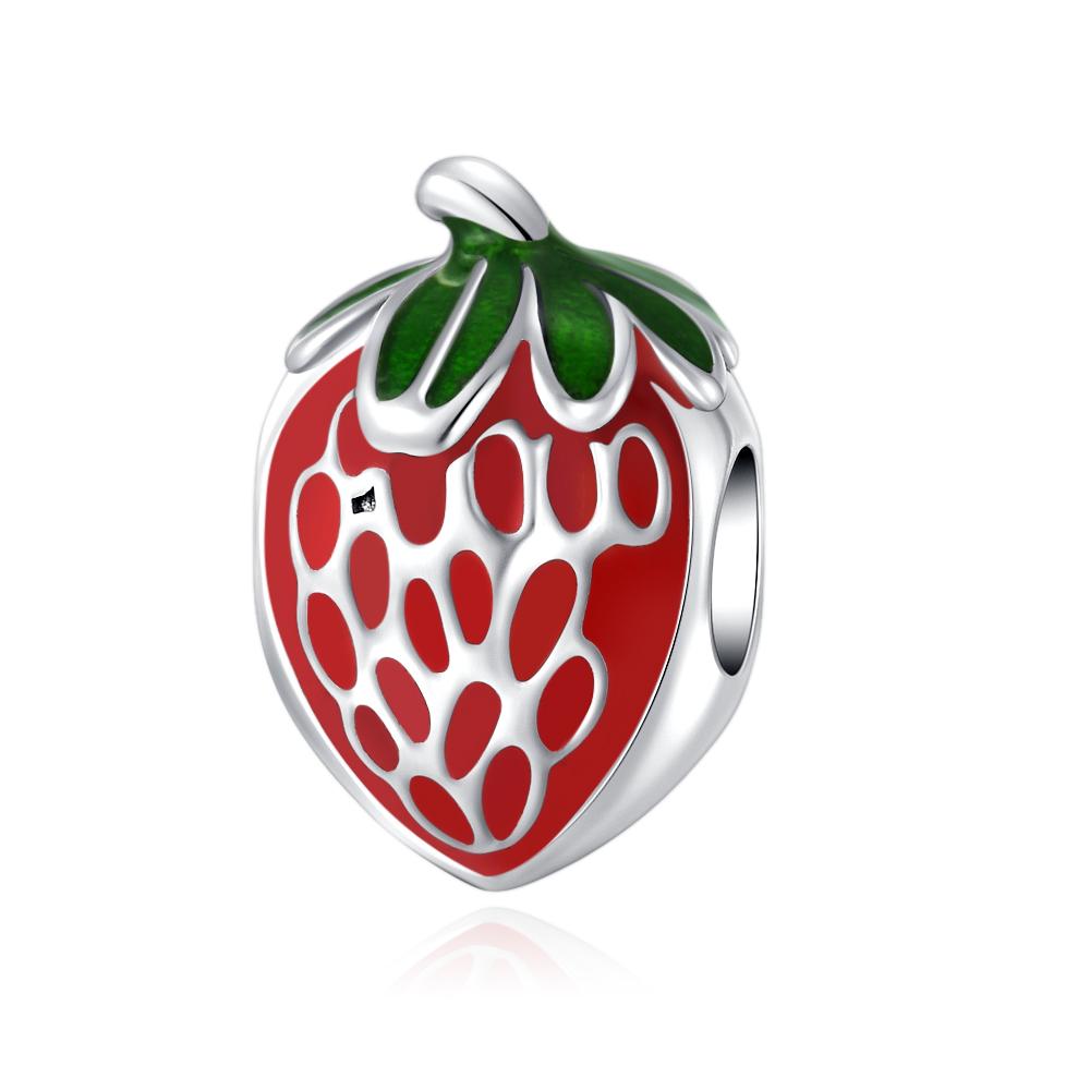 Hot Sales Pepper Ice Cream Pizza Grape Charm Fit Original Bracelet Accessory 925 Silver DIY Women Jewelry Gift Pendant Amulet