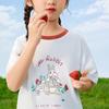 Xiaoyinman Girls' Summer Cartoon Print Cotton T-Shirt