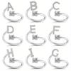 Trendy Letter Wrap Ring Inlaid Shining You Got An Alphabet To Choose Silvery Or Golden Make Your Call Match Daily Outfits