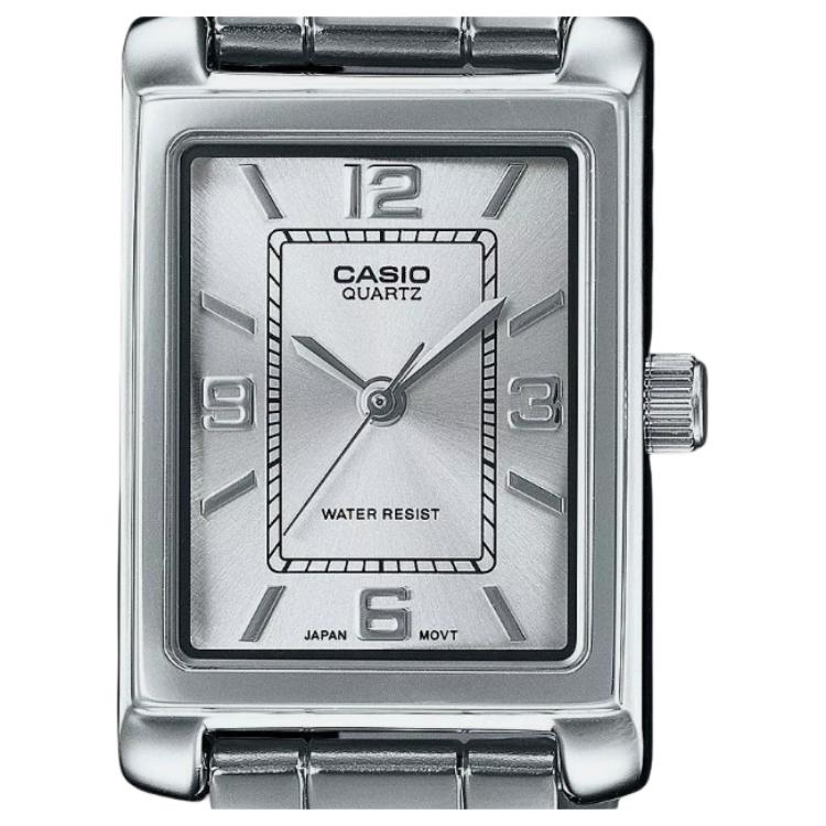 Casio Fashion Trend Quartz Movement Stainless Steel Strap Watch Women watches Silver LTP-1234DD-7A