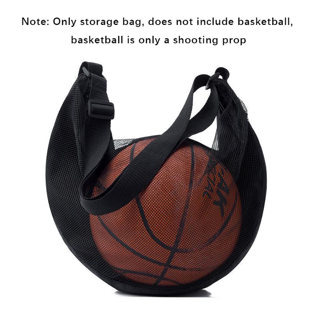 

Single shoulder crossbody basketball bag, portable storage bag, student volleyball, football training, fitness zipper backpack чёрный