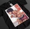 Baki The Grappler Single Sided T-shirt Hanma Baki Combat Martial Arts Anime Print Oversized Tee For Seinen Fighting Manga Fans