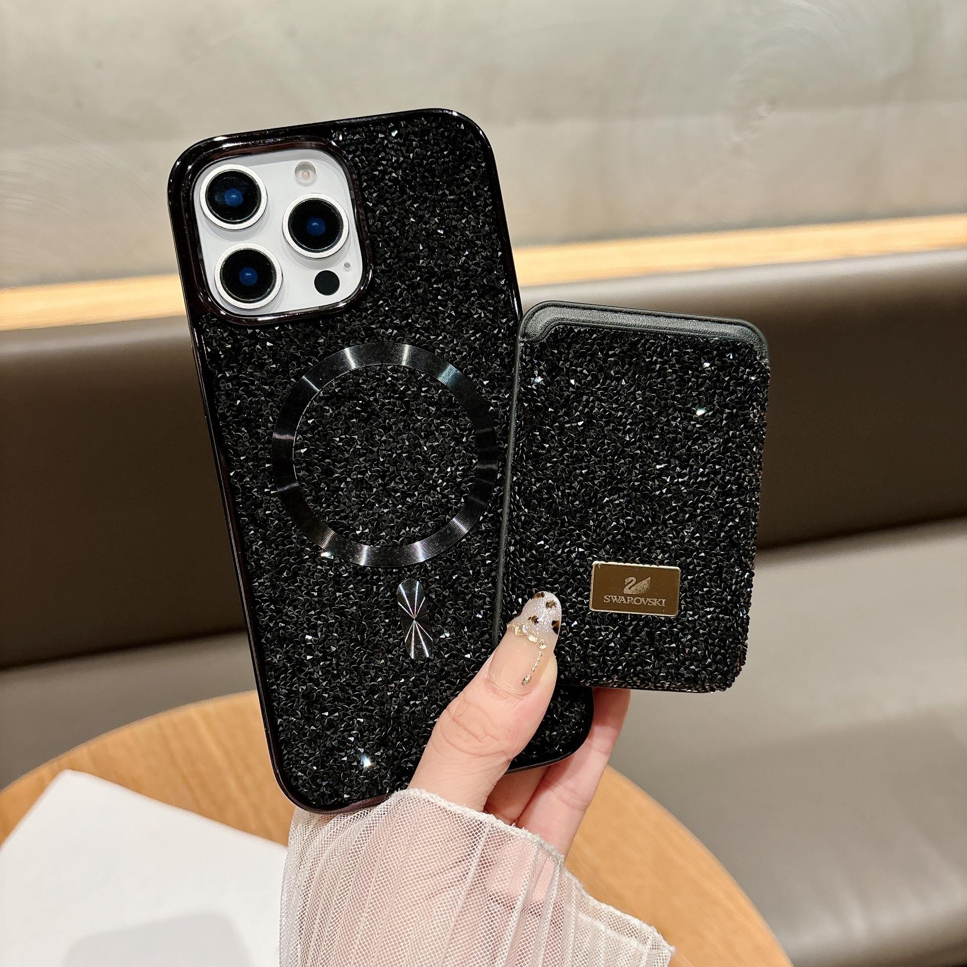 

Магнитная присоска для сверления Подходит для чехла для мобильного телефона Apple 16 ProMax IPhone 15 Карман для карт Samsung S25ultra Гальваническое покрытие iPhone16