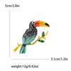 Popular Rhinestone Birds Brooches for Women Unisex Cute Enamel  Animal Pins Banquet Party Backpack Gifts Jewelry Accessories