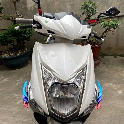 2pcs Universal For Motorbike Scooter Motorcycle Winglet Aerodynamic Spoiler Wing Side Spoiler Sticker Dynamic Wing Accessories