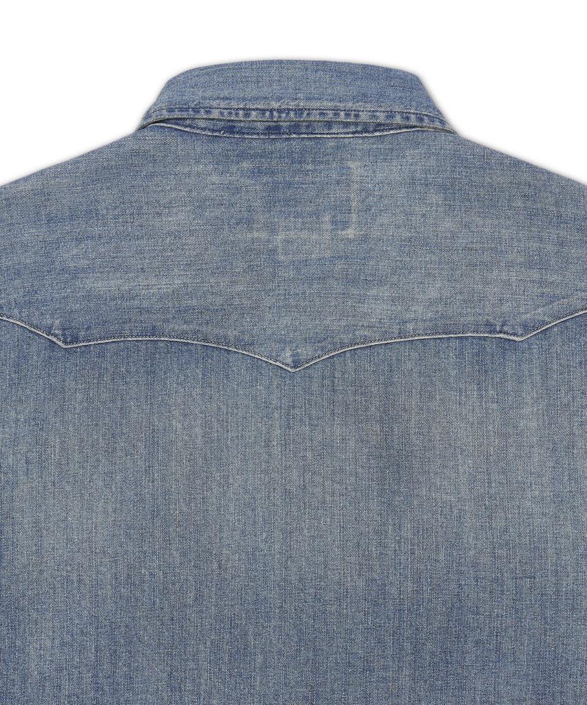 POLO RALPH LAUREN Slub Denim Western Shirt - Blue