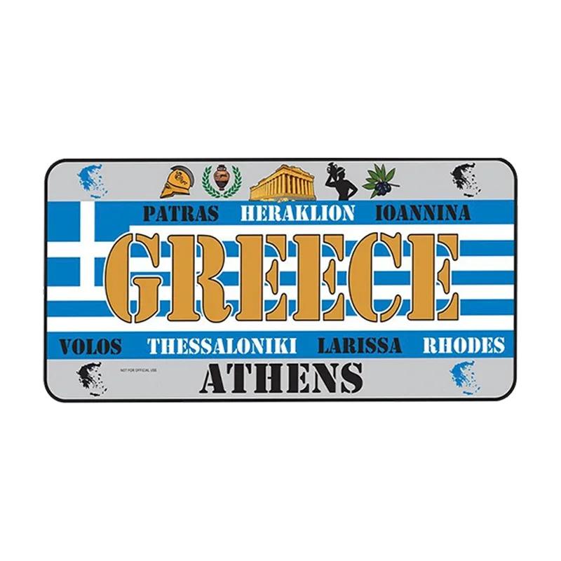 National Flag Metal Tin Sign Vintage Poster France Spain USA License Plate for Bar Home Restaurant Wall Decor 15x30cm