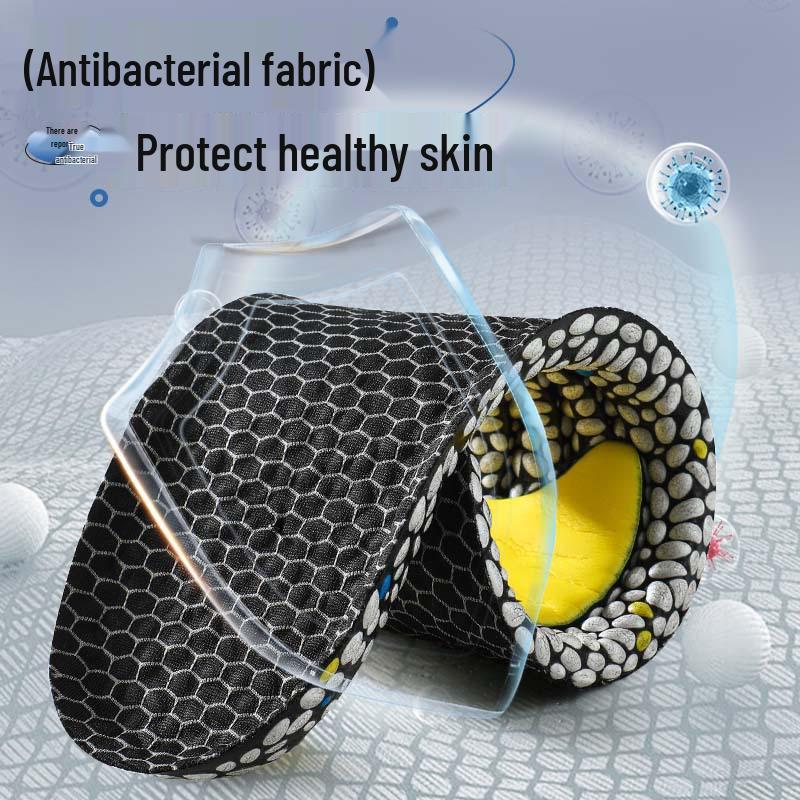 3A Grade Antibacterial Breathable Sports Insole: Comfortable, Sweat-Absorbent, High Elastic, Shock-Absorbing for Running, Basketball, and Badminton