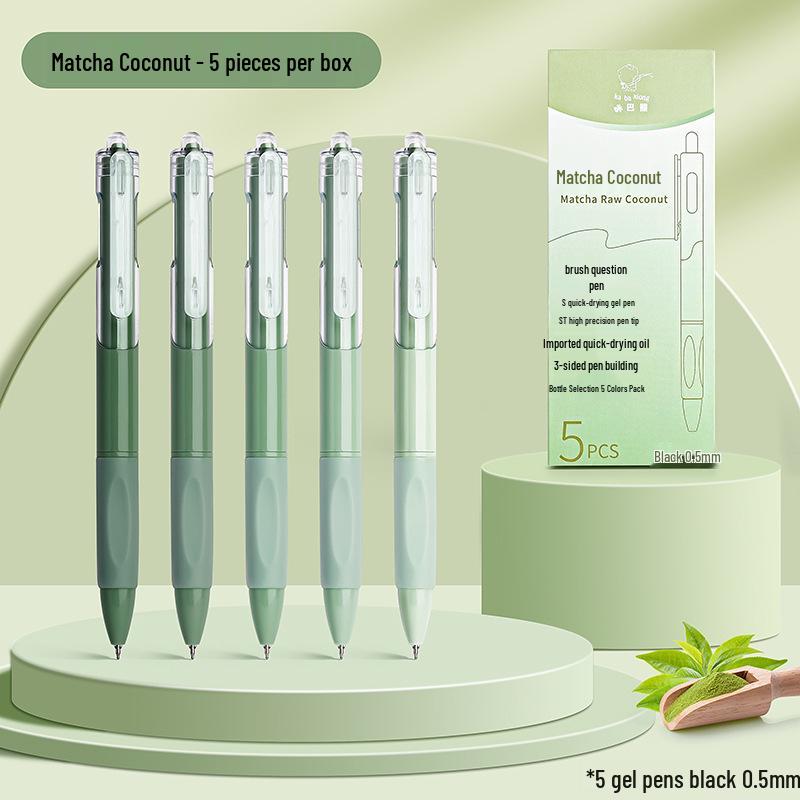 High-Quality Quick-Dry Student Push-Button Pen for Note-Taking & Signing