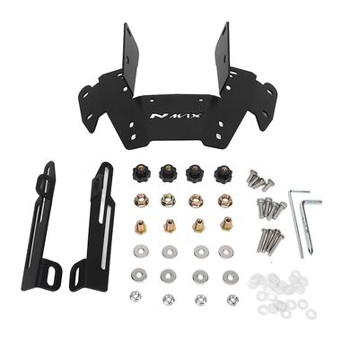 3PCS Motorcycle Windshield Bracket Adjustable Black Strong Stability Replacement for Nmax 155