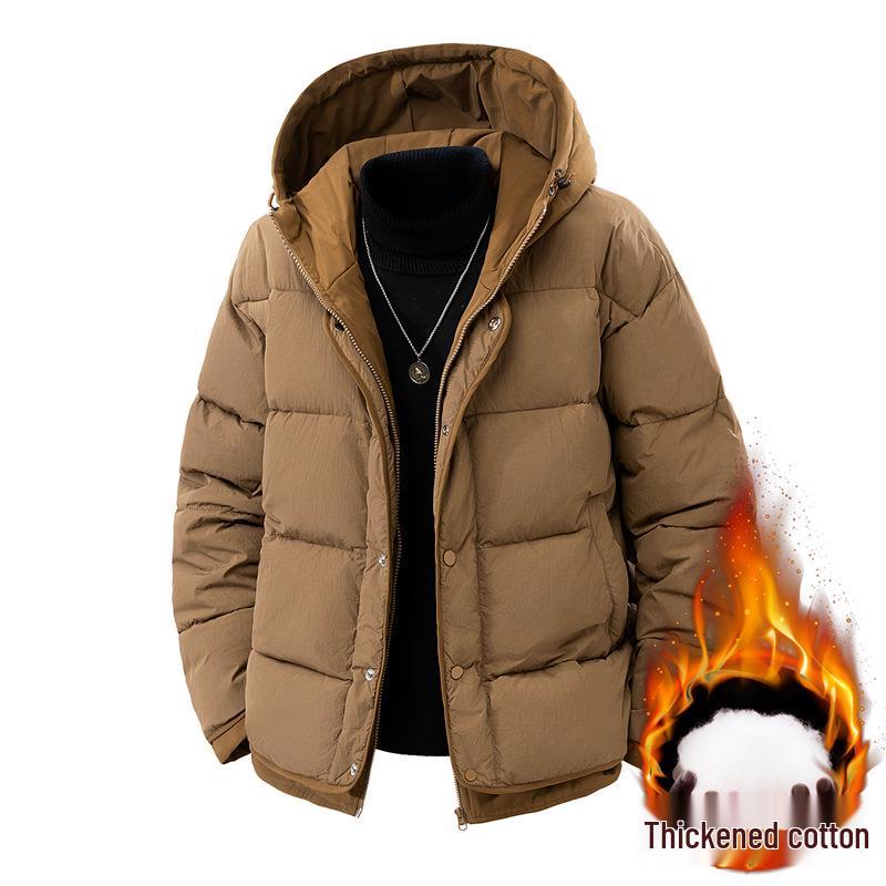 Japanese Style Trendy Cotton Hooded Jacket - Winter Retro Couple's Casual Wear