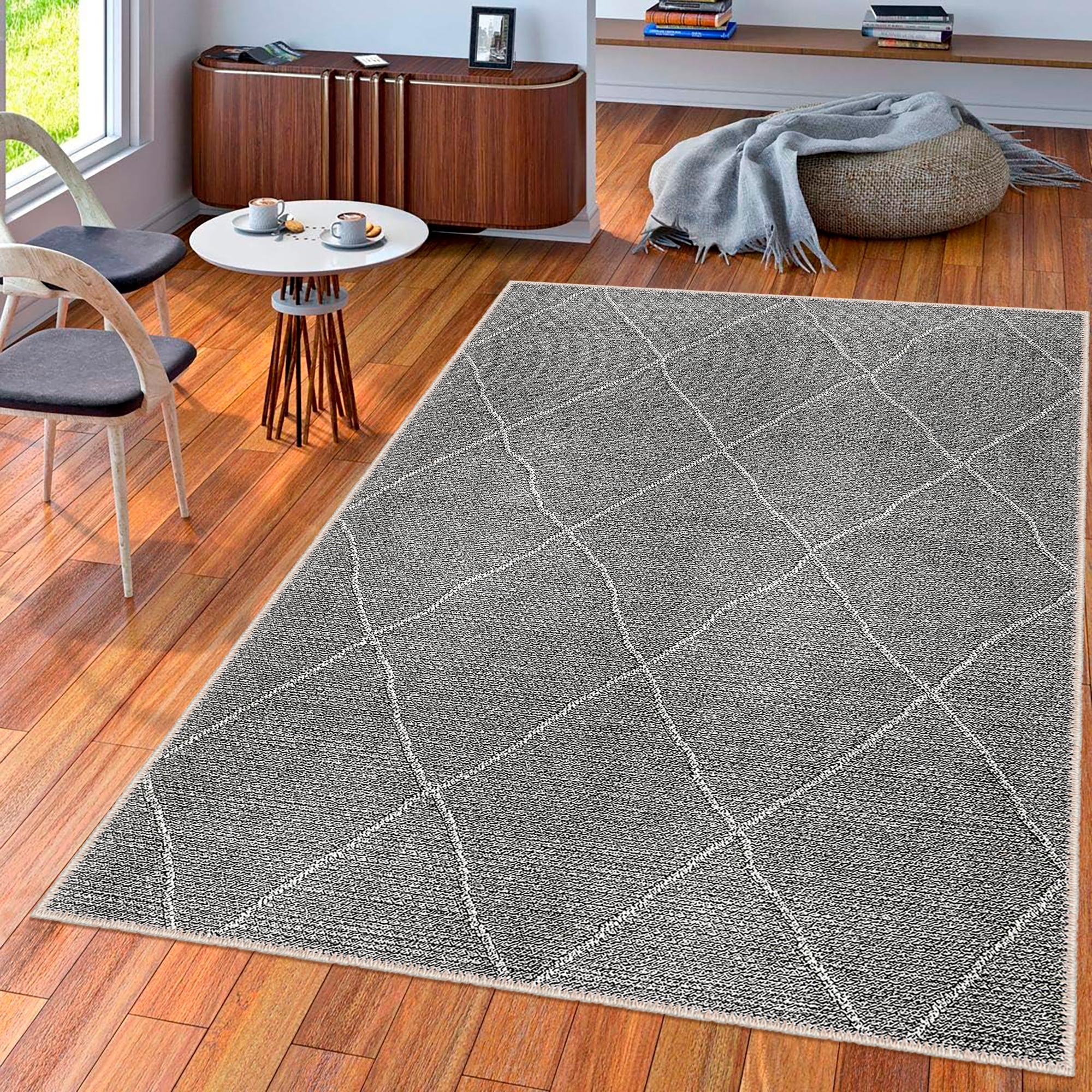 

Декоративные коврики, Коврики для гостиной, Коврик, пригодный для машинной стирки, Нескользящий коврик 40 x 60 cm разноцветный