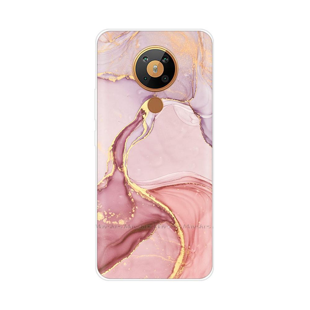 For Nokia 5.3 Case Transparent Phone Case Printing Bumper For Nokia 5.3 Nokia5.3 Case Back Cover 6.55'' TPU Soft Silicone Shells