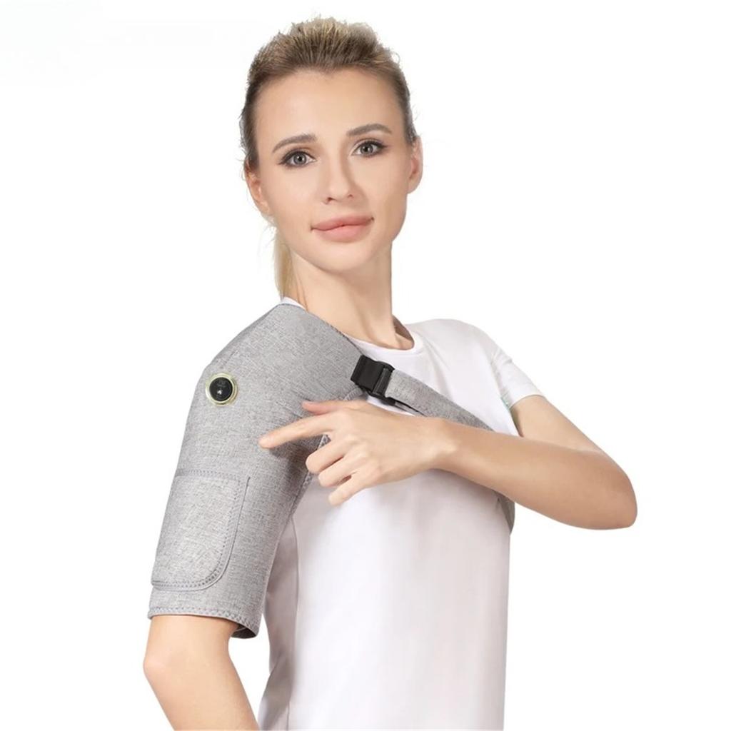 Red Light Heating Massage Shoulder Guard Shoulder Massage Support Belt Strap for Joint Brace Care Muscle Relaxation
