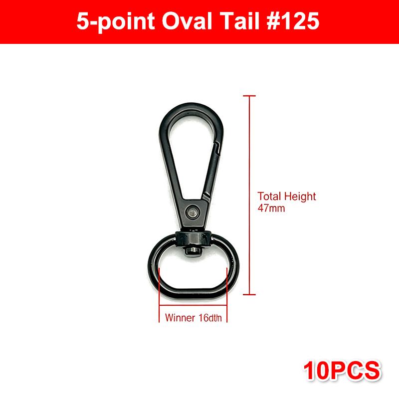 10Pcs Zinc Alloy Swivel Snap Hooks With Heavy Duty Rust Proof Structure For Diy Bag Making Keychain Lanyard Crafting Projects