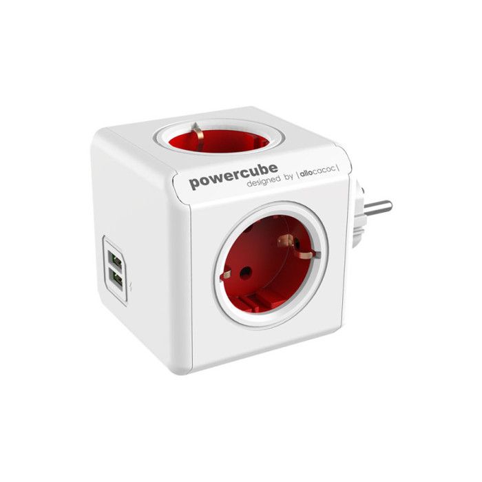 Unité De Distribution Secteur Allocacoc PowerCube Original Usb - Blanc