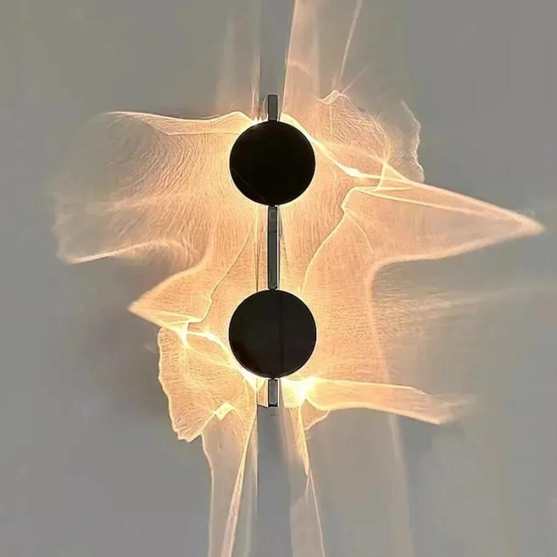 Creative Art Corrugated LED Wall Lamps Bedroom Bedside Shadow LED Wall Sconces Aisle Porch Corridor Atmosphere Wall Light