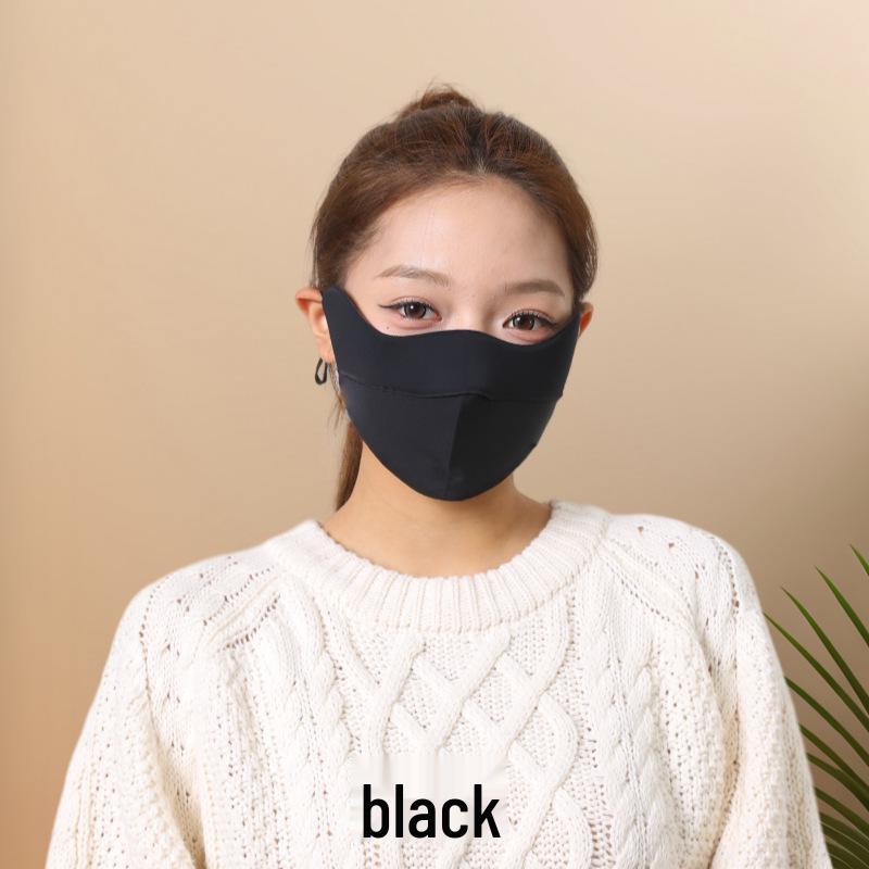 Women's High-Value Windproof & Warm Face Cover for Riding, Autumn/Winter Sun Protection, Washable Sponge Mask