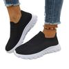 Unisex Knitted Loafers, Round Toe Slip-On Flats, Breathable Casual Shoes Wholesale for Men and Women