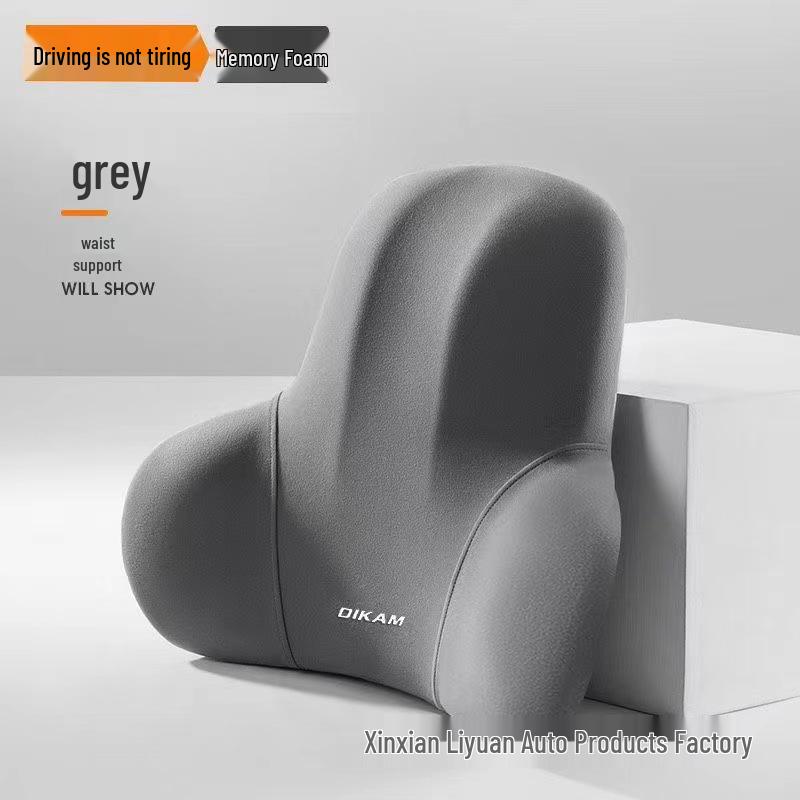 Car Neck and Lumbar Support Set - Headrest and Waist Cushions for Drivers