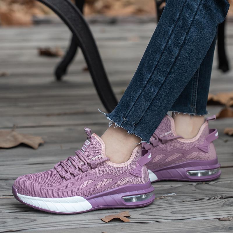 New Fashion Work Safety Shoes For Women Breathable Mesh Work Sneakers Steel Toe Shoes Anti-Puncture Safety Protective Shoe