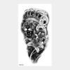 Upper Arm Sleeve Crown Lion Tiger Wolf Head Waterproof Temporary Stickers Body Art Fake Tattoo For Women Men