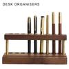 Desk Organisers Wood Pen Holder Phone Holder Multifunctional Pencil Holder with Phone Stand Desk Accessories
