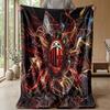 AC Milan Theme Blanket Soft Flannel Blanket Plush Throw Blanket Cozy Sofa Bed Blanket for Home Decor