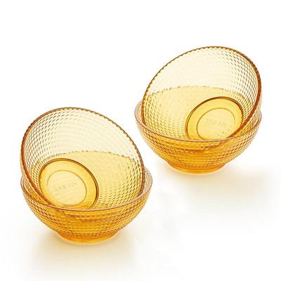VISIONS Bärnstensfärgat Glas 4-delat Skålset