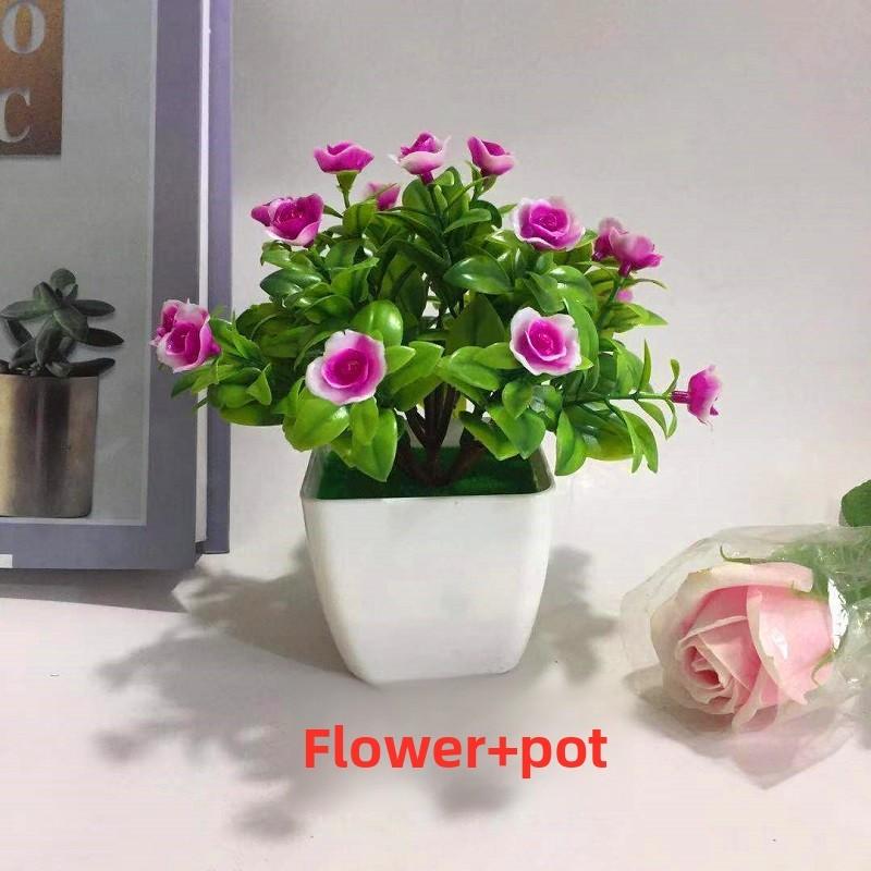 Flowers Eighteen Simulated Daisy Pine Cone Artificial Green Plant Potted Plant