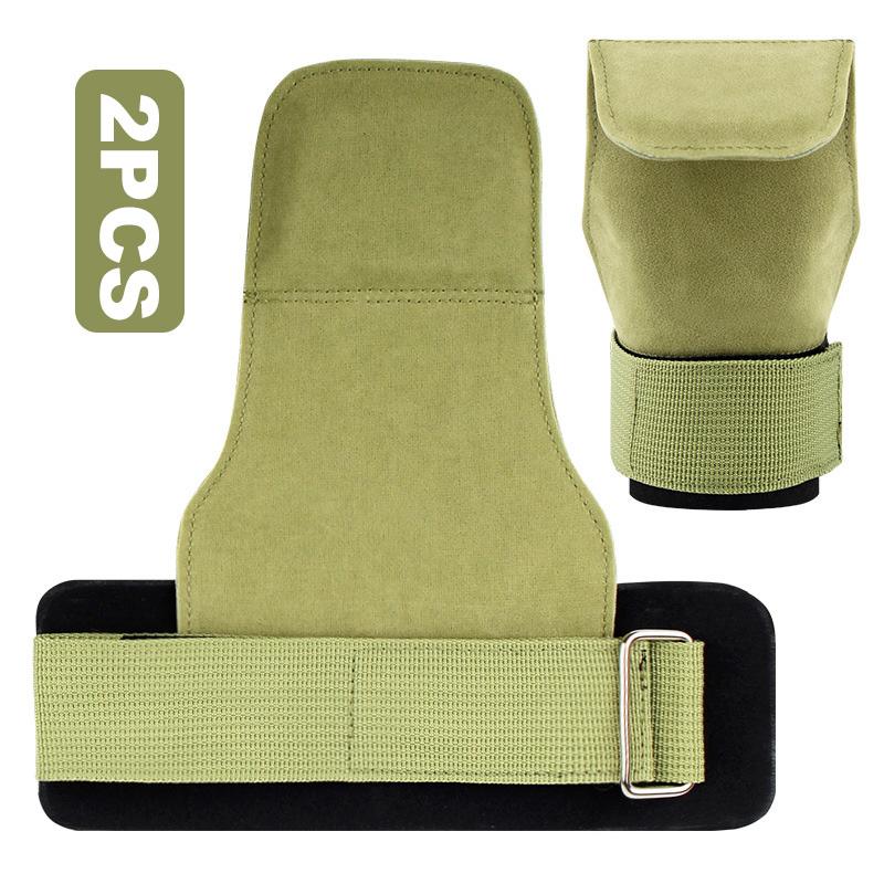 2Pcs Gym Grips Palm Guards Cowhide Palm Gloves Protector Weightlifting Gymnastics Workout Gloves Grip Fitness Training Equipment