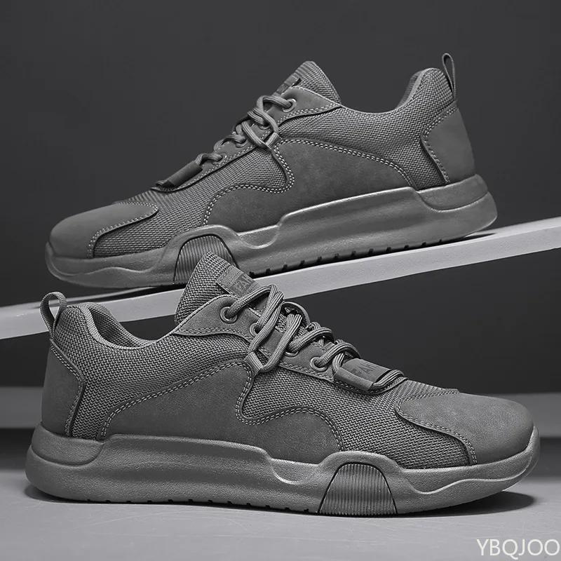 Fashion Trendy New Men's Shoes Casual Leather Sneakers Breathable Comfort Mesh Shoes Fashion Casual Male Shoes Zapatos Homme Sneaker