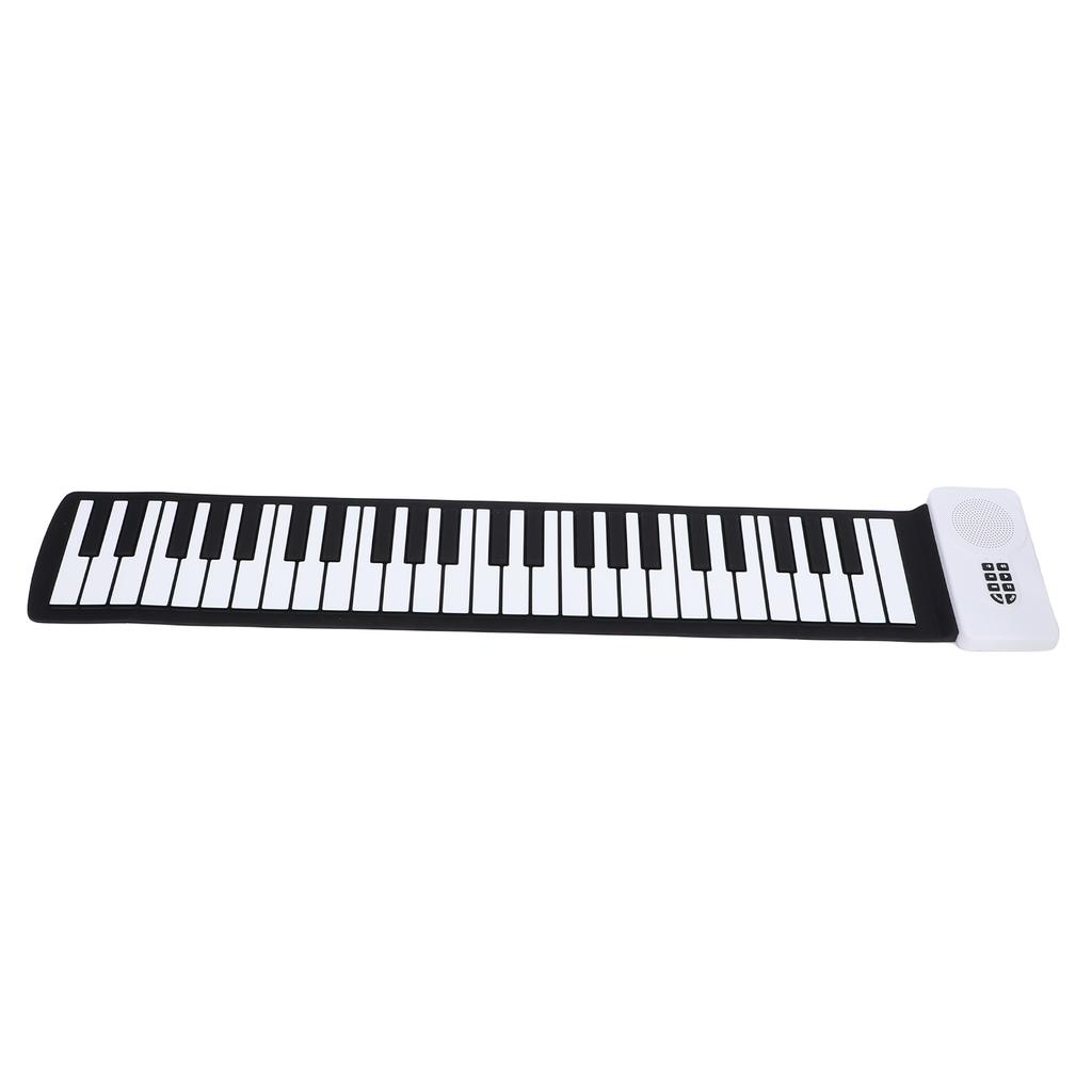 Portable Electronic Piano 49-Key Flexible   Keyboard with Speakers for Beginners