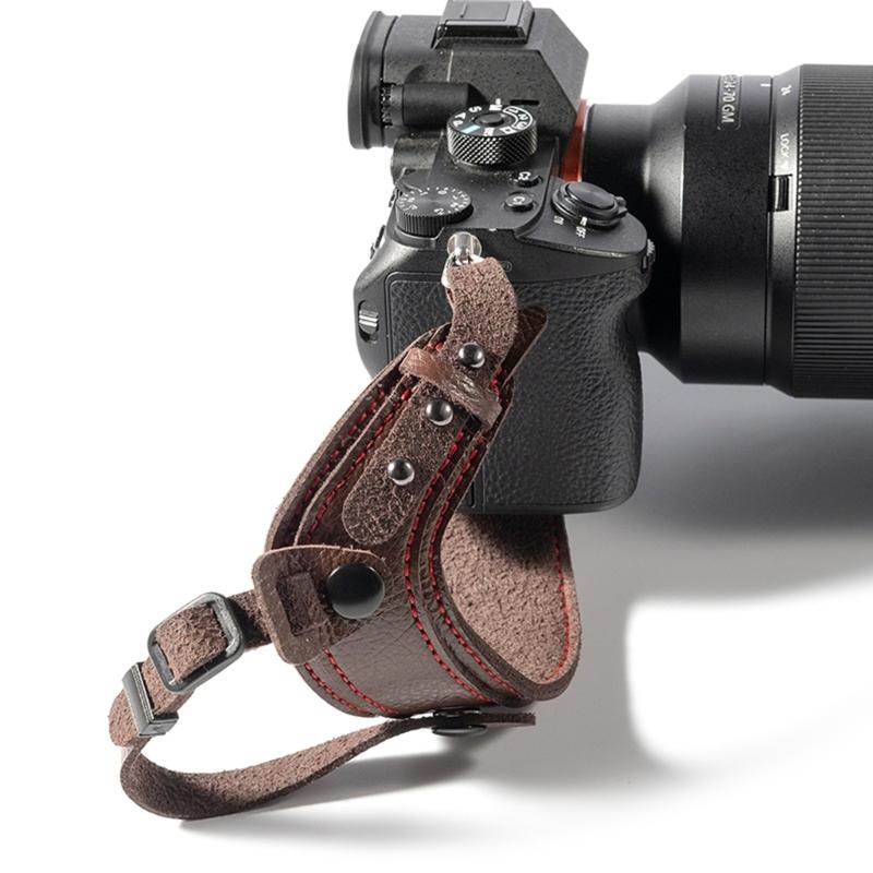 Camera Leather Wrist Strap DSLR Hand Belt Holder Shockproof Strap Waterproof Quick Release Strap Wristband for Camera