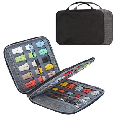 Watch Band Organizer - Watch Straps Holder Carrying Case Storage Bag Travel Pouch for Women Men Most Sizes of Watch Bands