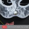 New Cat Face Masquerade Mask Black White Lace Costume Accessories Women Lace Mask Fun Prop Girls Eye Mask Theme Party