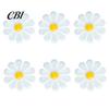 Outdoor Metal Flower Decor 6Pcs Flowers Wall Decor, Sunflower Ornament Art, Waterproof Art Hanging Decoration Garden for Outside Indoor Patio,