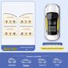 Car Sunshade Track Window Curtain - Interior Sun Protection & Privacy Blackout for Baby Stroller Side Windows