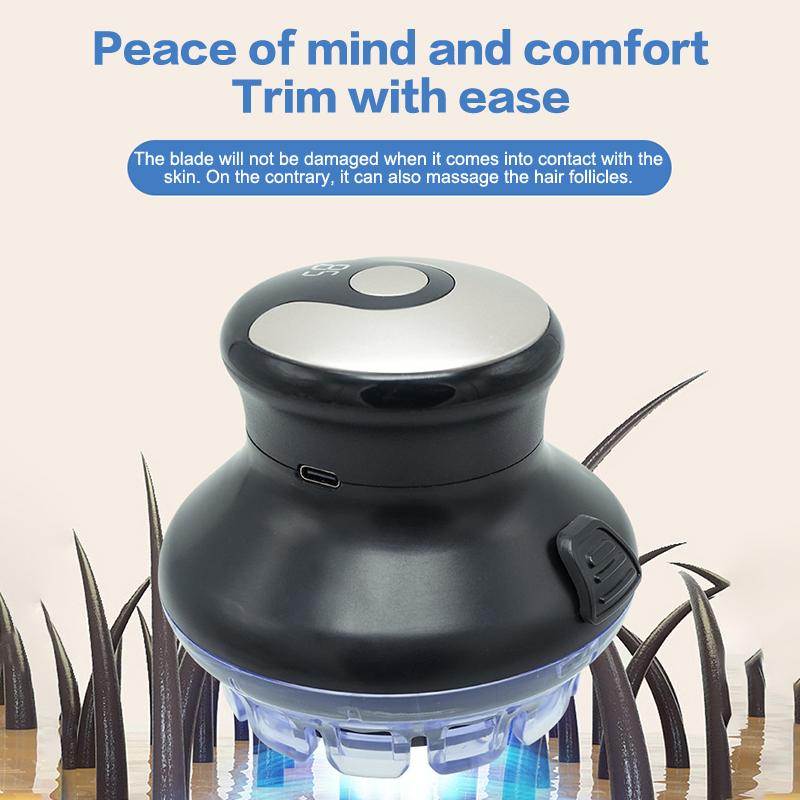 Wireless Circular Hair Clipper Cordless 3-12Mm Lengths Adjust Self-Haircut Kit 360 Degree Safe Hair Shaver Hair Trimmer For Men Boy
