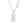 Vintage Geometric 12 Constellations Square Pendant Necklace Fashion Gold Color Metal Collar Charm Necklace Jewelry 2024 New